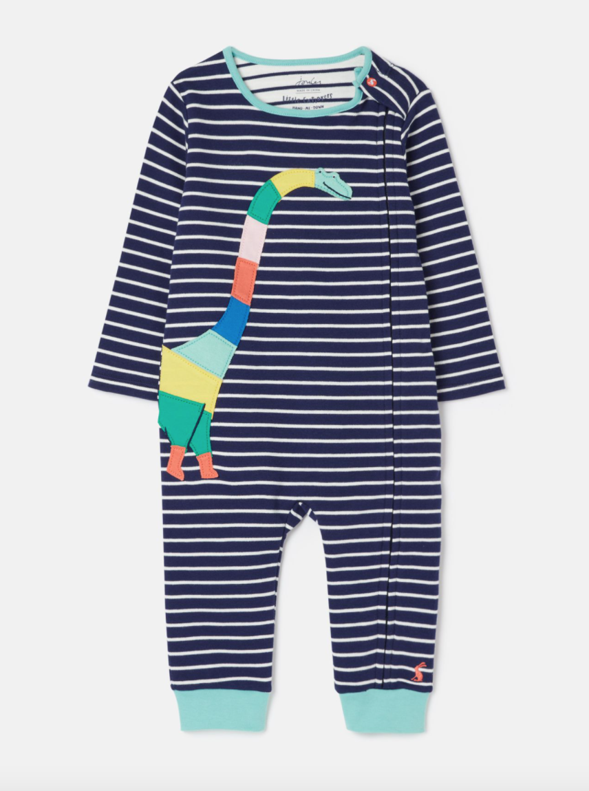 Joules Joules Winfield Organically Grown Dino Romper