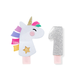 Lilies & Roses Unicorn Party + Number 1 Alligator Clips