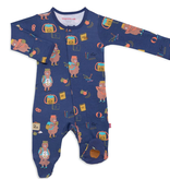Magnificent Baby Magnetic Me First Class Organic Cotton Magnetic Footie