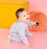 Magnificent Baby Magnetic Me Painted Dots Velour Magnetic Footie