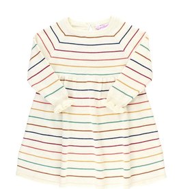 Rufflebutts Rainbow Stripe Sweater Dress