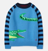 Joules Joules Burford Intarsia Crew Neck Knit Sweater