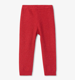 Hatley Hatley Red Shimmer Cable Knit Leggings