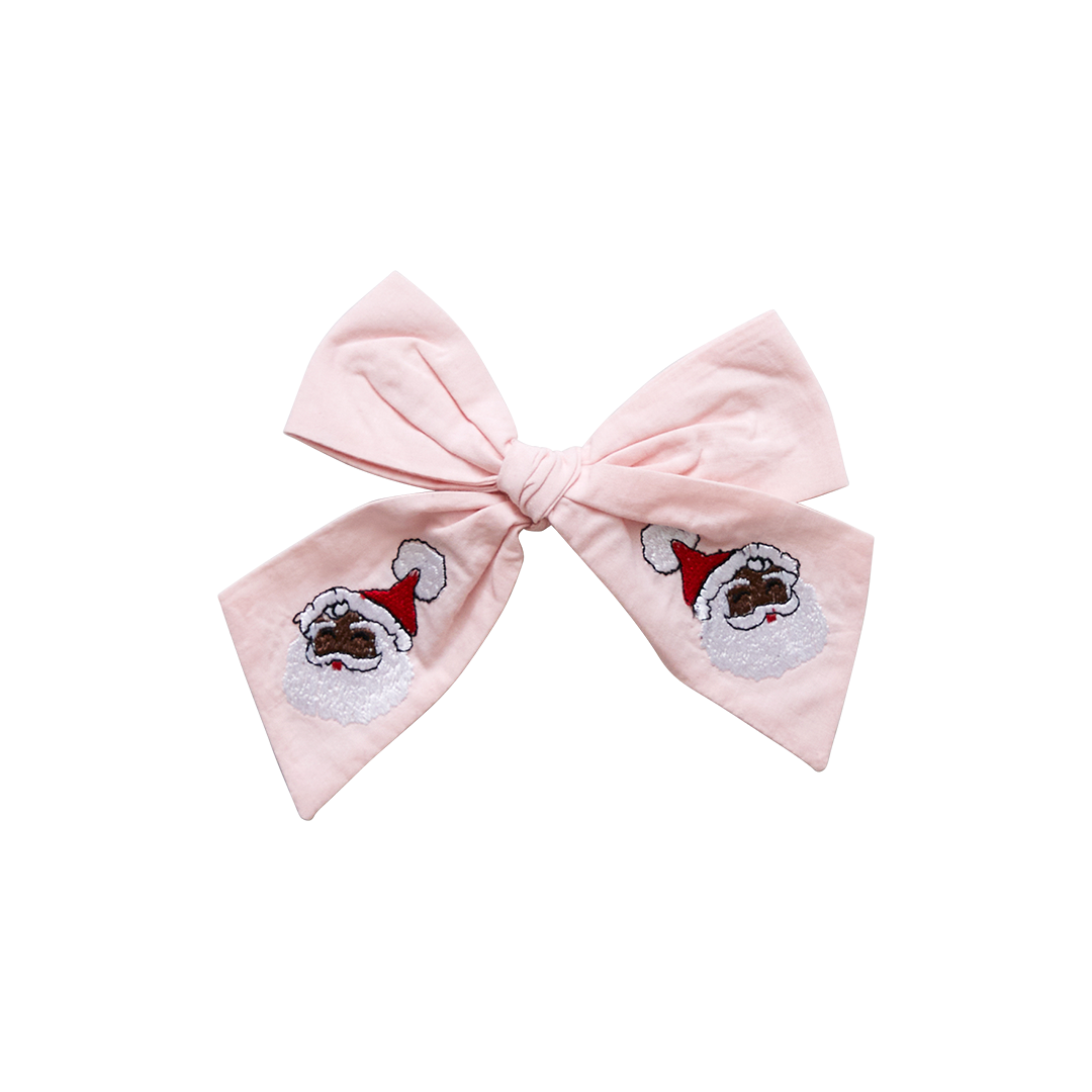 Pink Chicken Pink Chicken Santa Holiday Bow