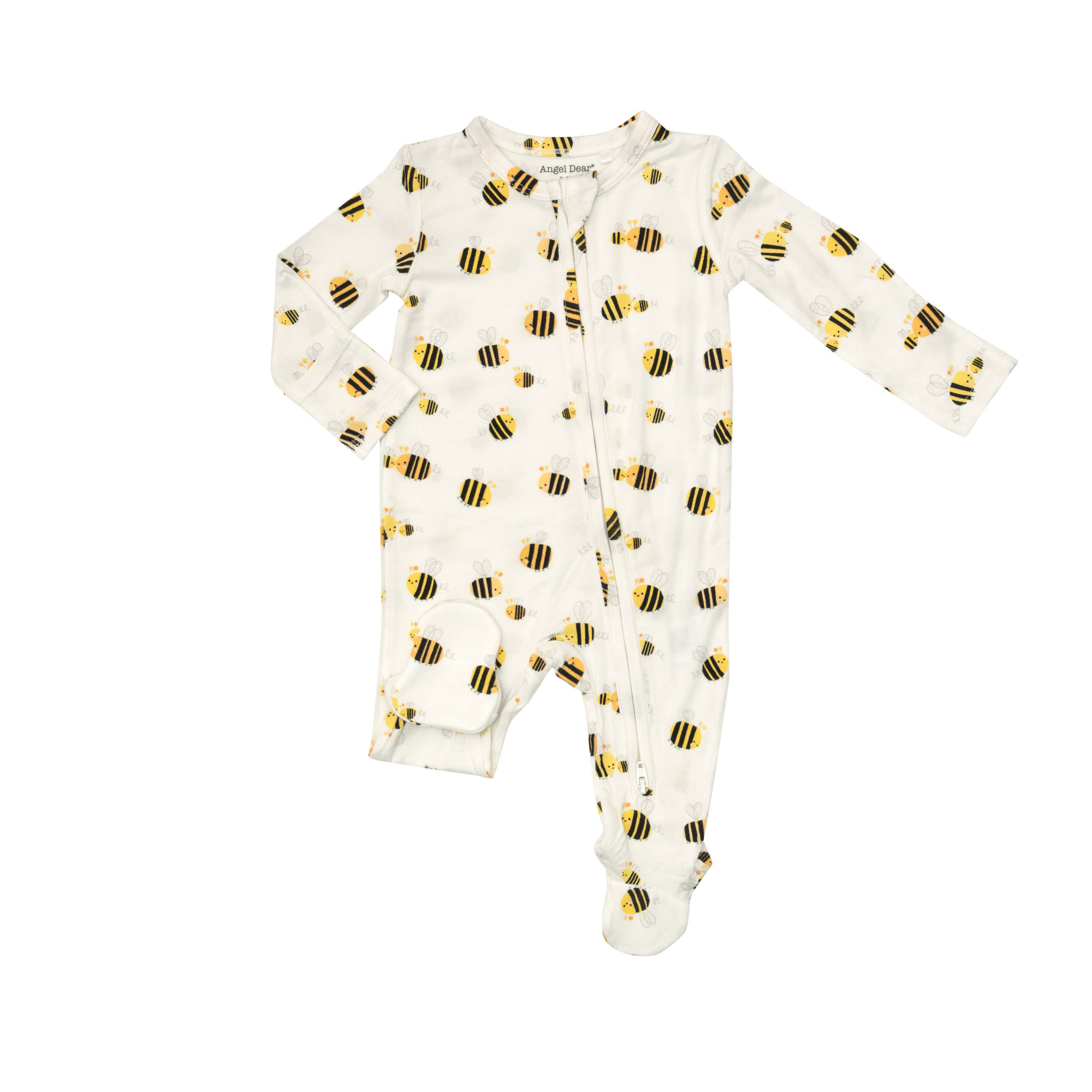 Angel Dear Angel Dear Chubby Bees 2-Way Zipper Footie