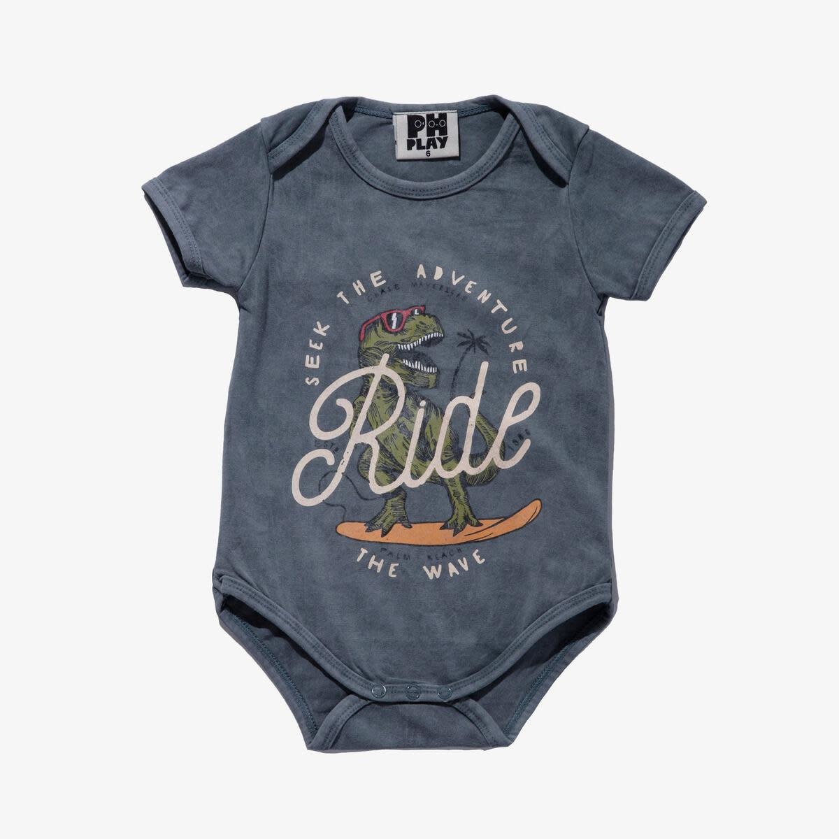 Petite Hailey Petite Hailey Ride the Wave Baby Onesie