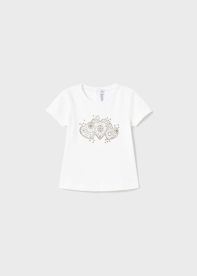 Mayoral Three Hearts Basic Short Sleeve Tee