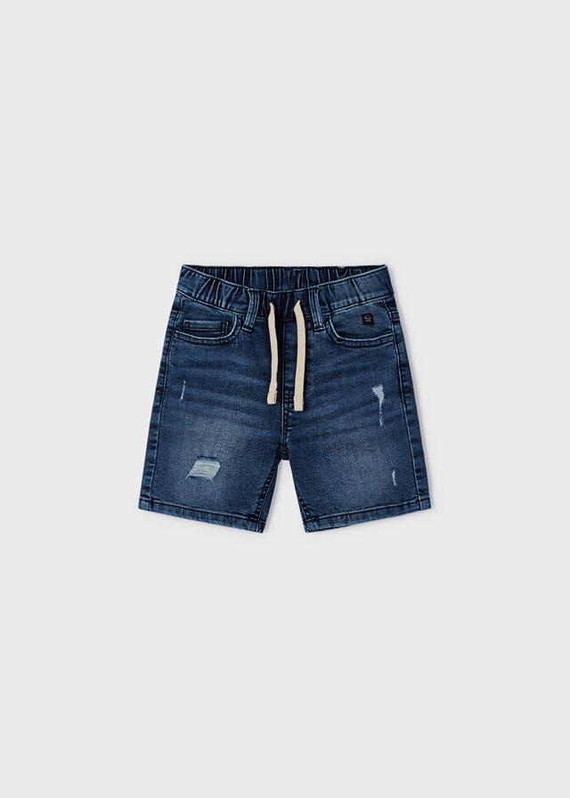 Mayoral Mayoral Distressed Denim Bermuda Shorts