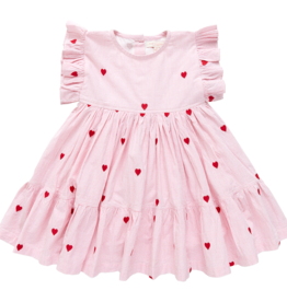 Pink Chicken Pink Chicken Kit Heart Embroidery Dress