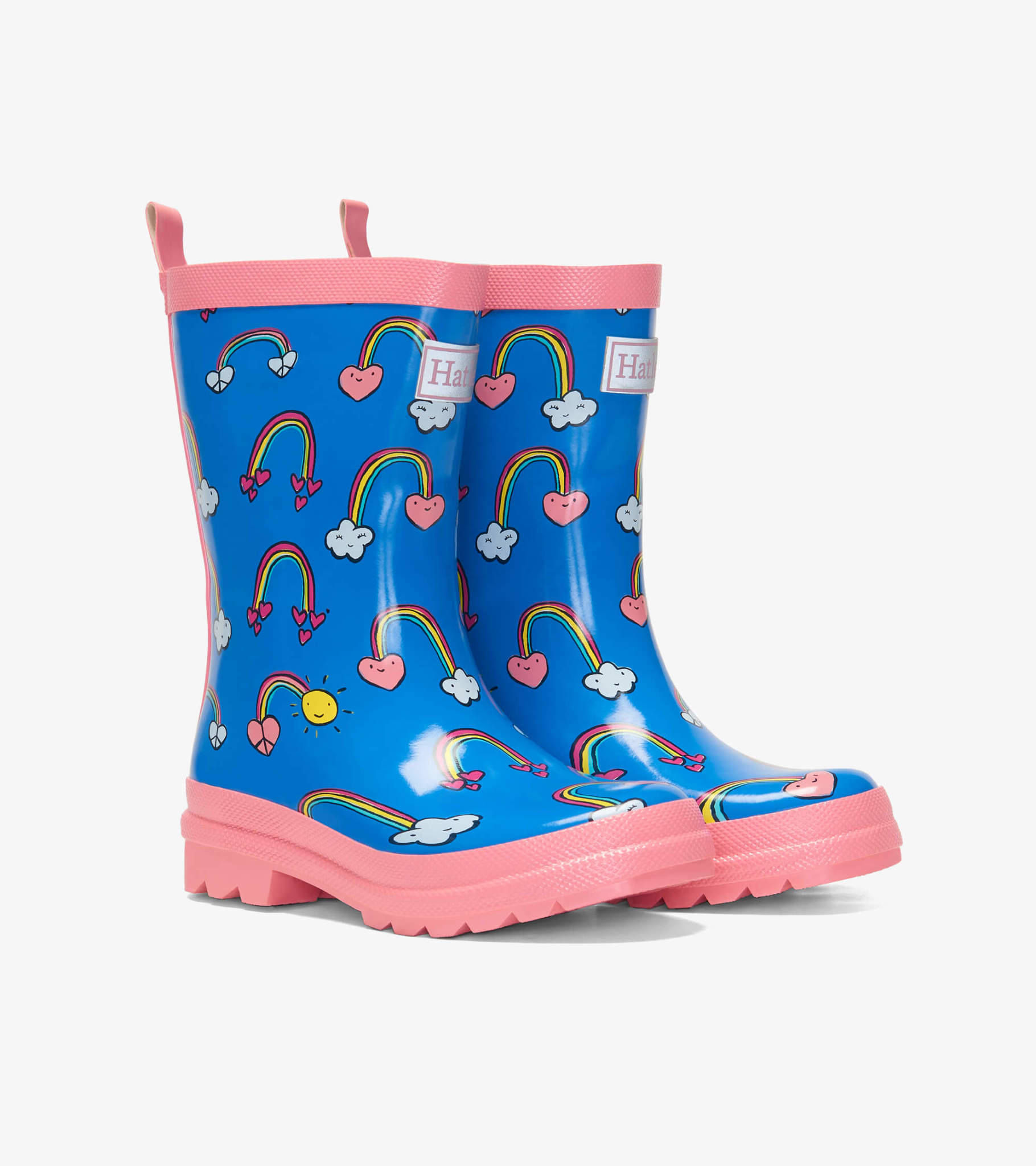 Hatley Hatley Summer Sky Shiny Rain Boots