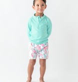 Rufflebutts Long Sleeve Zipper Rash Guard