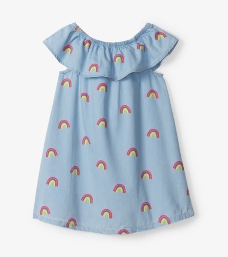 Hatley Hatley Scattered Rainbows Toddler Ruffle A-Line Dress