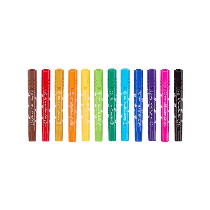 ooly Ooly Yummy Yummy Fruit Scented Markers - Set of 12