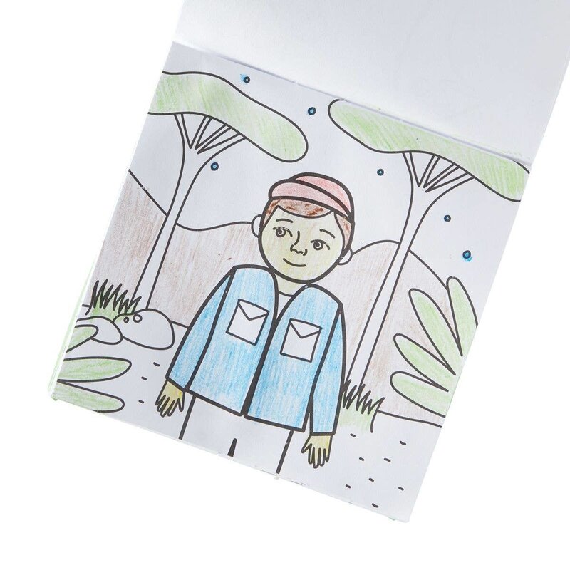 ooly Ooly Carry Along Crayon & Coloring Book Kit-On Safari