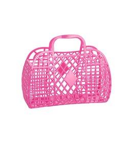 sun jellies Retro Basket Jelly Bag - Small Berry Pink