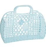 sun jellies Retro Basket Jelly Bag - Large Blue