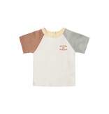 Quincy Mae Quincy Mae Color Block Raglan Tee