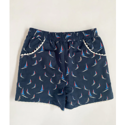 Maddie & Connor Maddie & Connor Sailboat Ric Rac Shorts