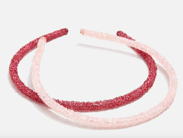 Mini Bar Add A Little Sparkle Kids' Headband Set Red/Pink