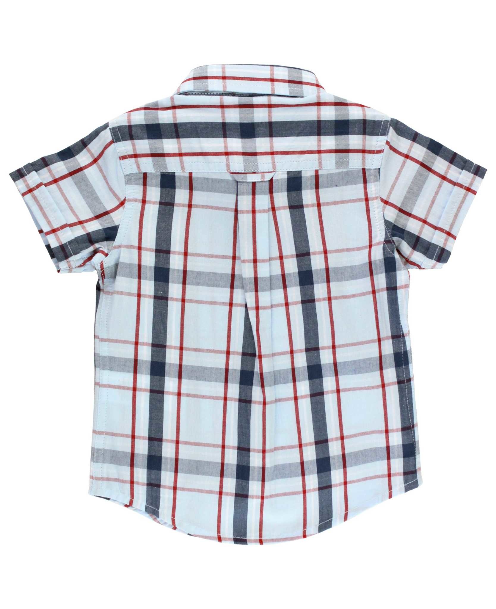 Rugged Butts Plaid Classic  Short Sleeve Button Down Shirt