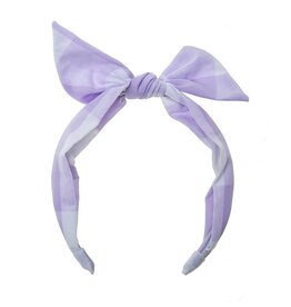 Rockahula Check Tie Headband - Lilac