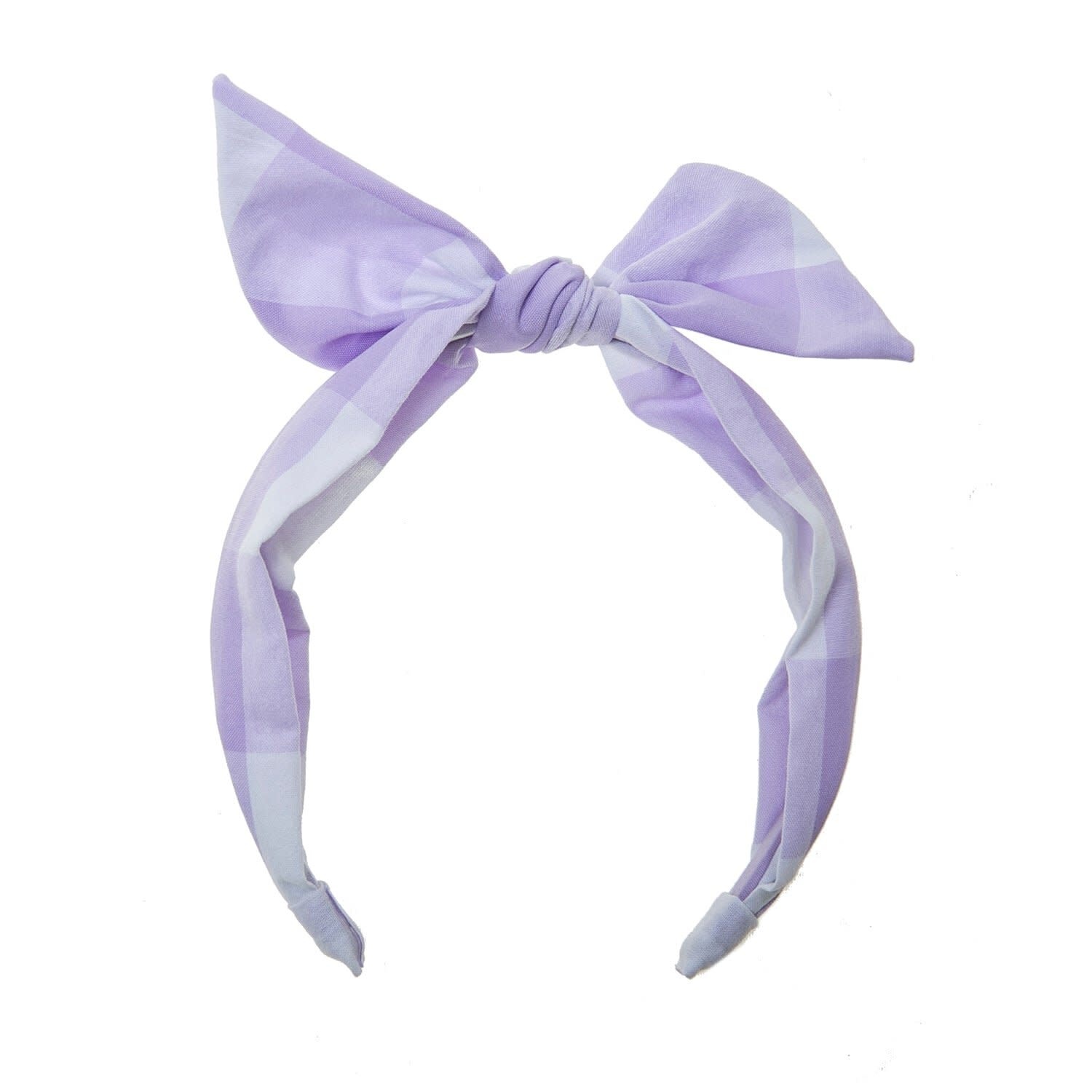 Rockahula Check Tie Headband - Lilac