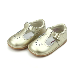 L'Amour L'Amour Dottie Scalloped Perforated Mary Jane