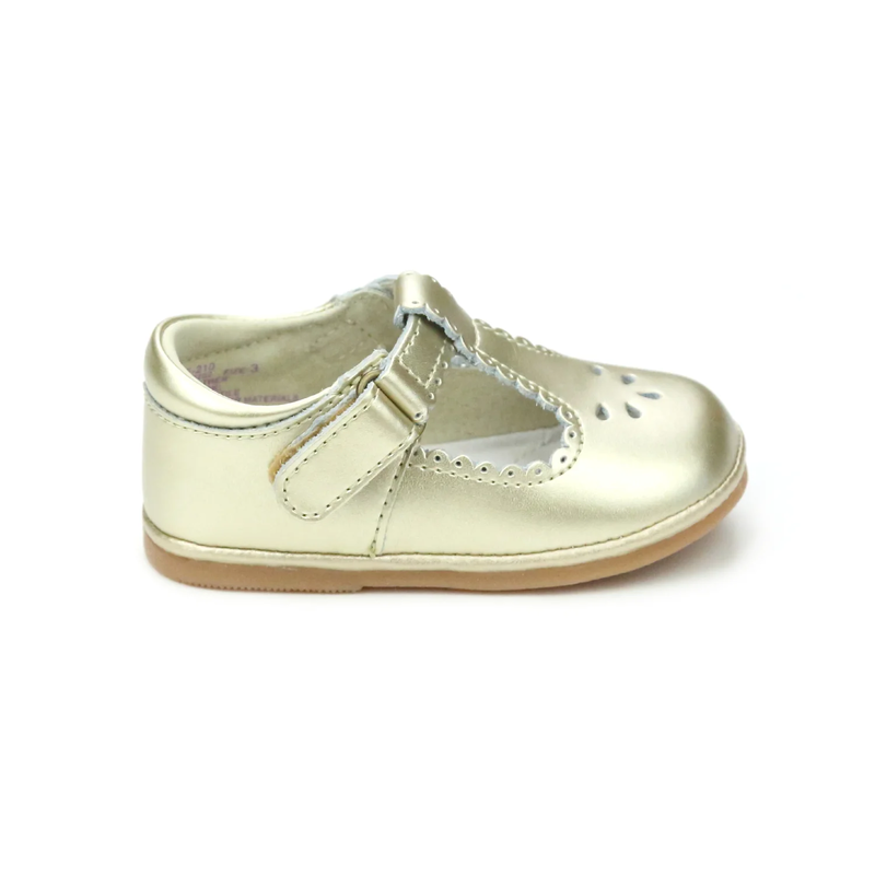 L'Amour L'Amour Dottie Scalloped Perforated Mary Jane