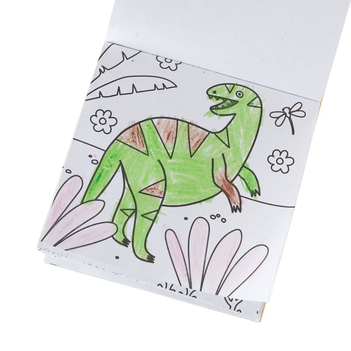 ooly Carry Along Crayon & Coloring Book Kit-Dinoland
