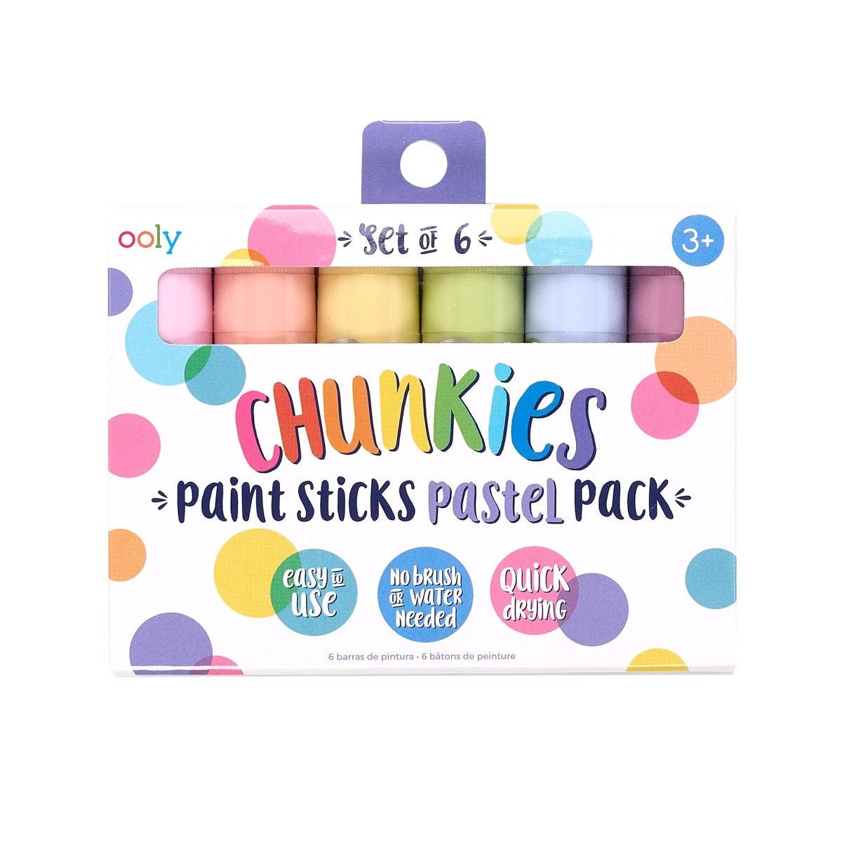 ooly Chunkies Paint Sticks: Pastel - Set of 6