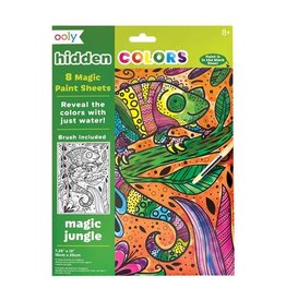 ooly Hidden Colors Magic Paint Sheets (9 PC Set)- Magic Jungle