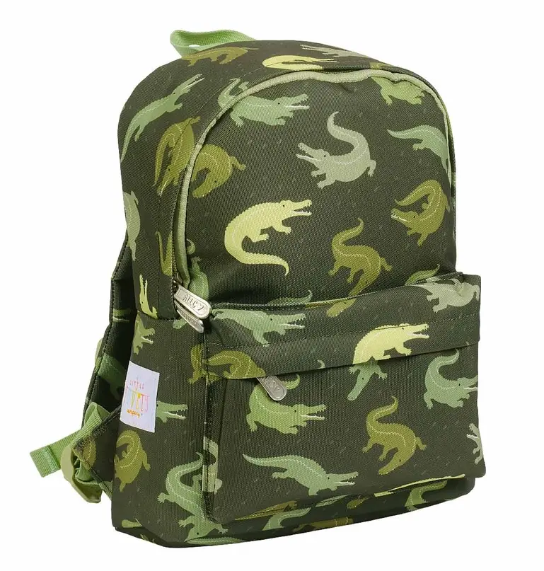 A Little Lovely Company Preschool Backpack - Dinosaur - Green