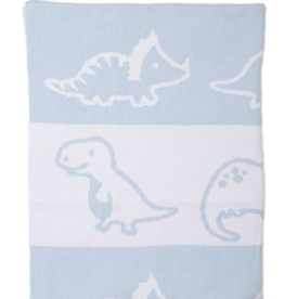 kissy kissy Kissy Kissy Knit Dinosaur Blanket