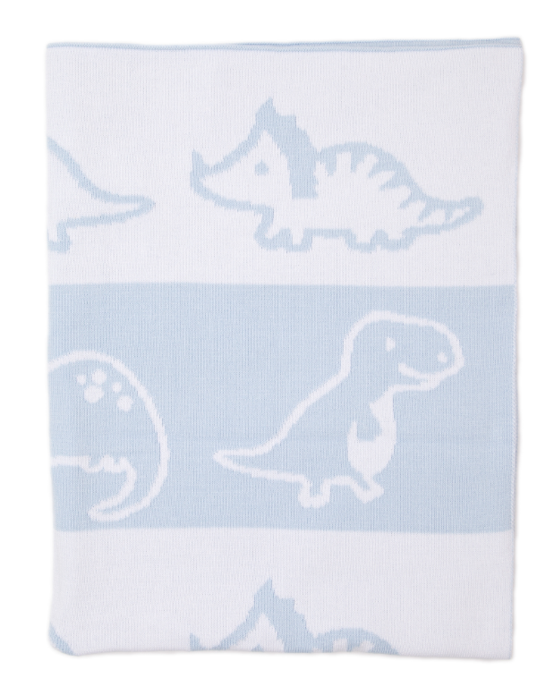 kissy kissy Kissy Kissy Knit Dinosaur Blanket