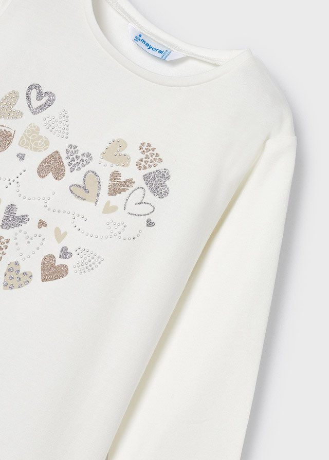 Mayoral Mayoral Heart Collage Long Sleeve Tee