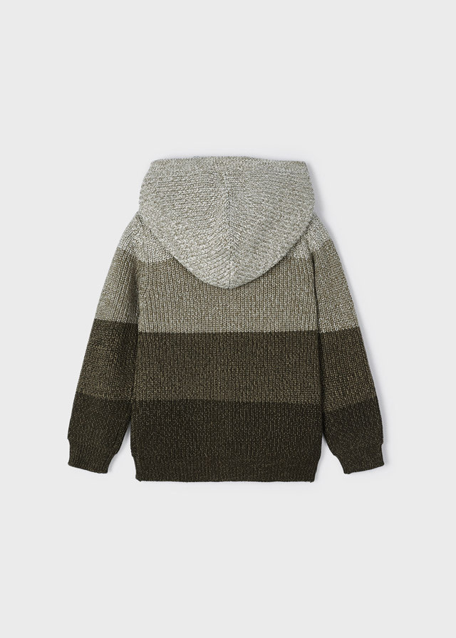 Mayoral Mayoral Knit Colorblock Hooded Zip Up