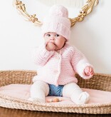 Huggalugs Huggalugs Blush Pink Garter Stitch Beanie Hat