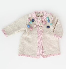 Natural Garter Stitch Knit Bonnet - Huggalugs