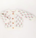 Huggalugs Huggalugs Bitty Blooms Blush Cardigan Sweater