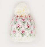 Huggalugs Huggalugs Bitty Blooms Blush Beanie Hat