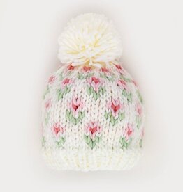 Huggalugs Huggalugs Bitty Blooms Blush Beanie Hat