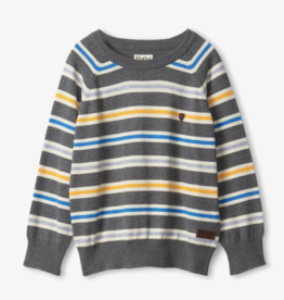 Hatley Hatley Dino Stripes Crew Neck Sweater