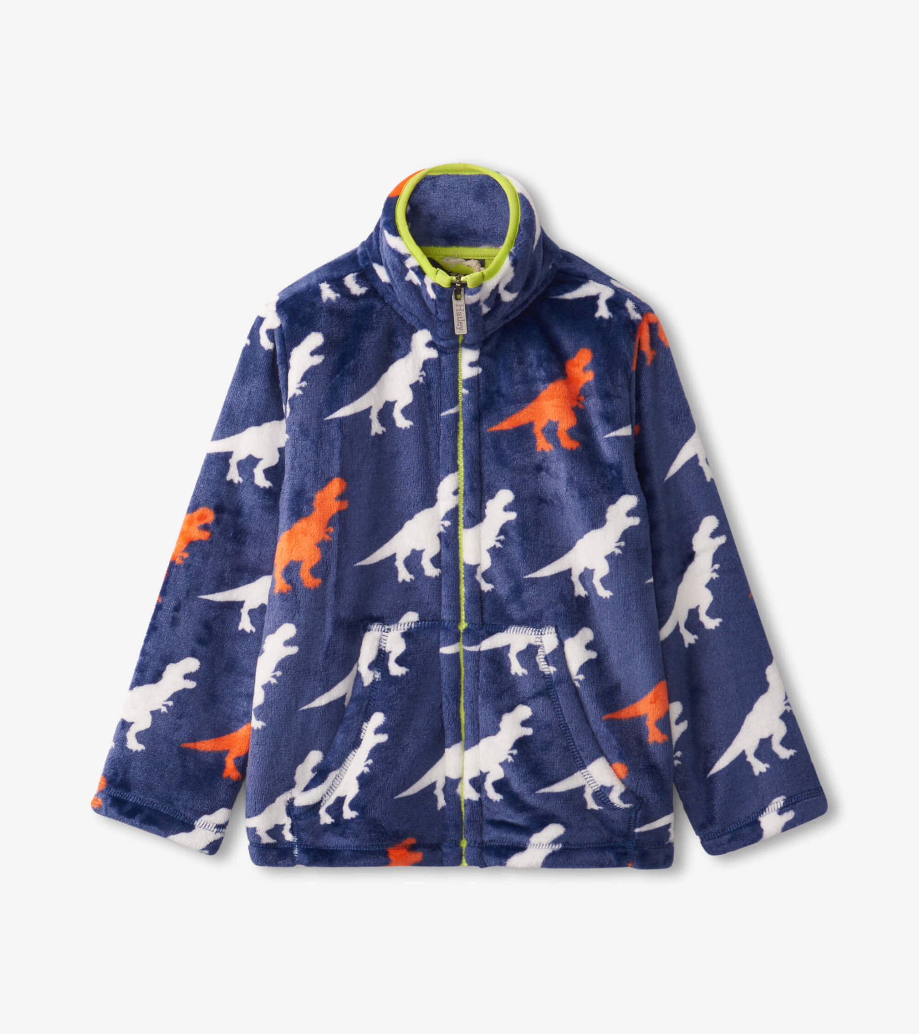 Hatley Hatley T-Rex Fuzzy Fleece Zip Up