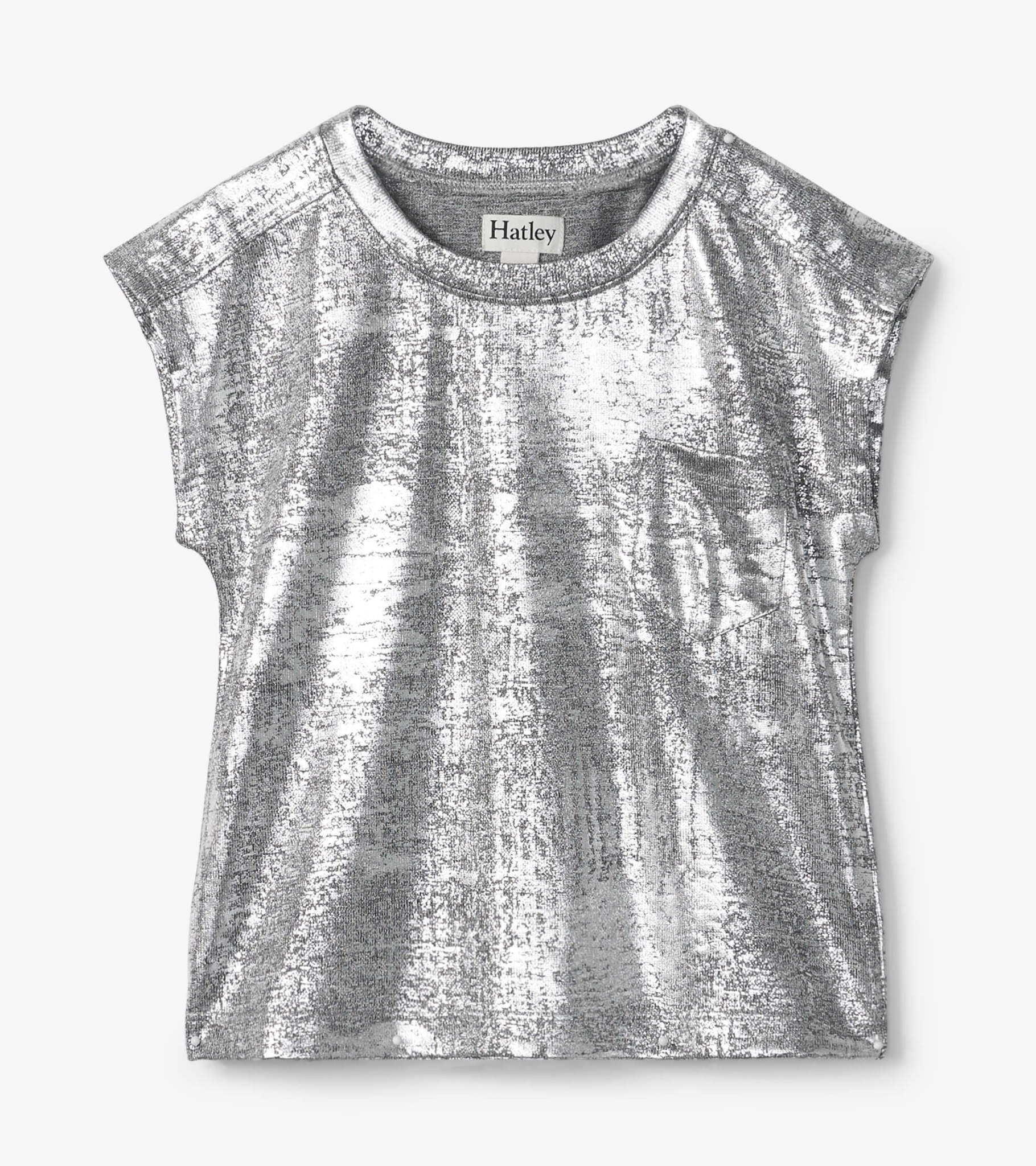 Hatley Hatley Silver Shimmer Relaxed Tee