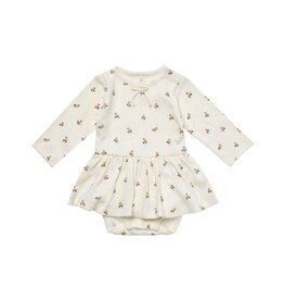 Quincy Mae Quincy Mae Pointelle Skirted Bodysuit
