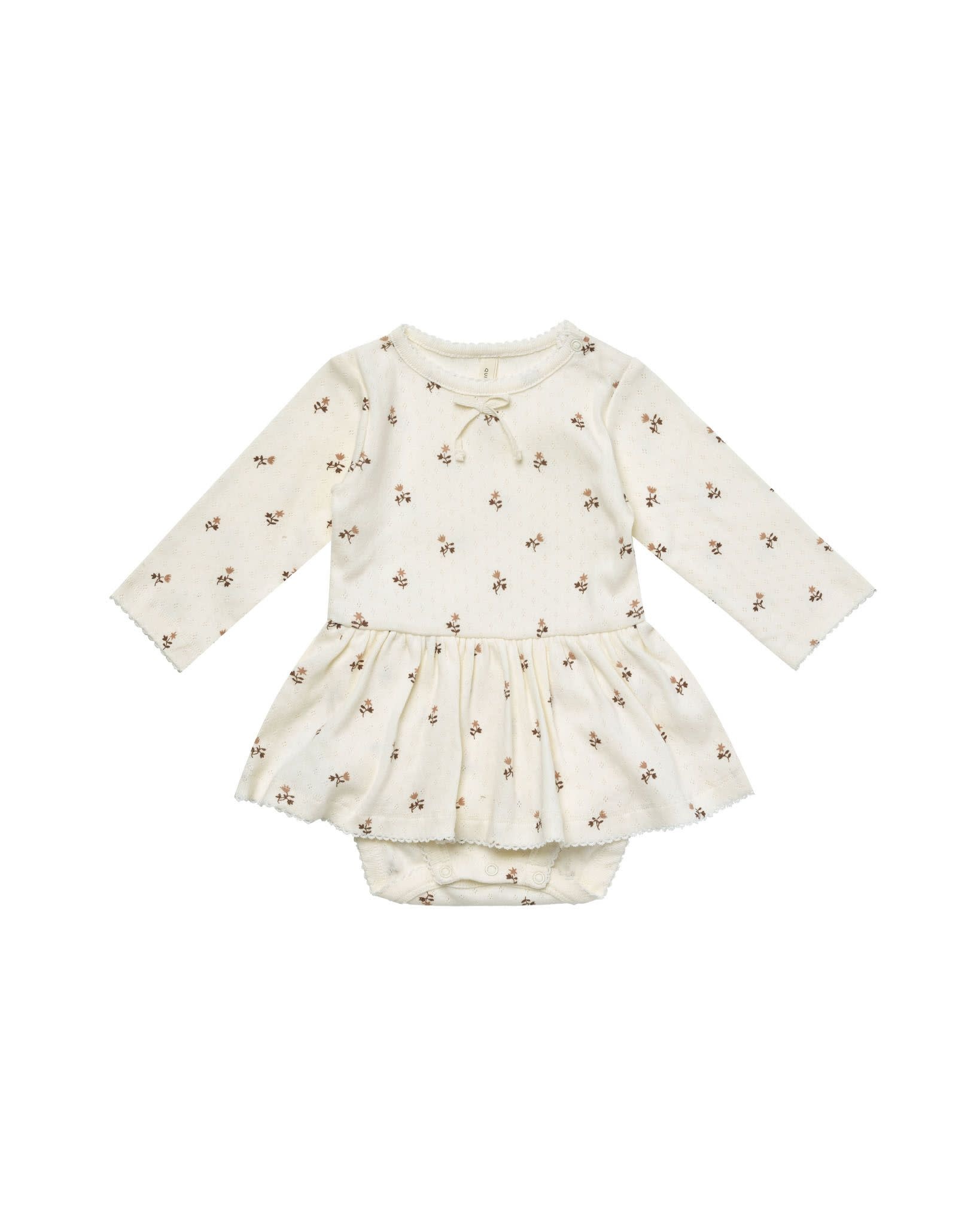 Quincy Mae Quincy Mae Pointelle Skirted Bodysuit