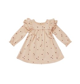 Quincy Mae Quincy Mae Long Sleeve Flutter Dress