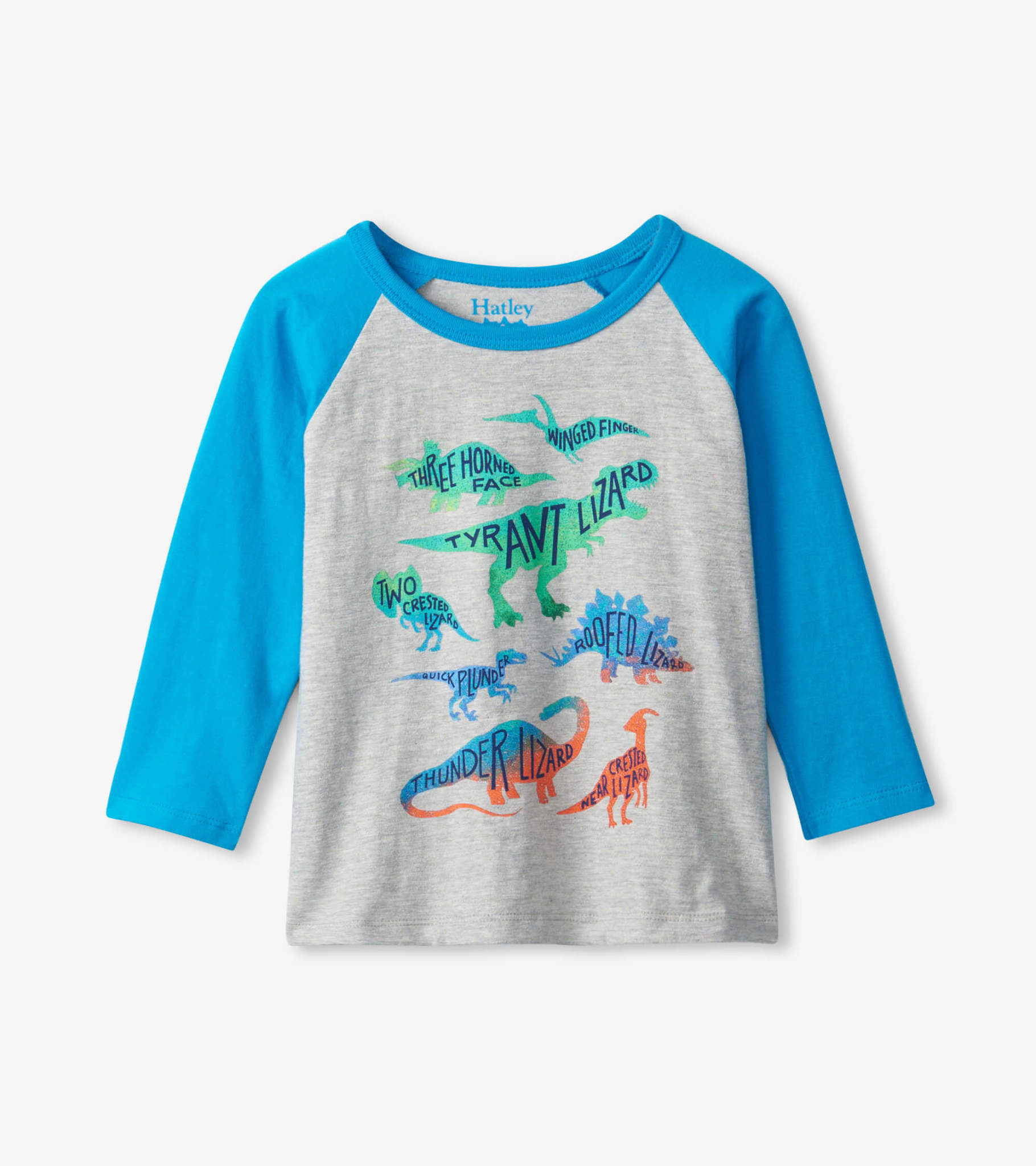 Hatley Real Dinos Long Sleeve Crew Neck Tee