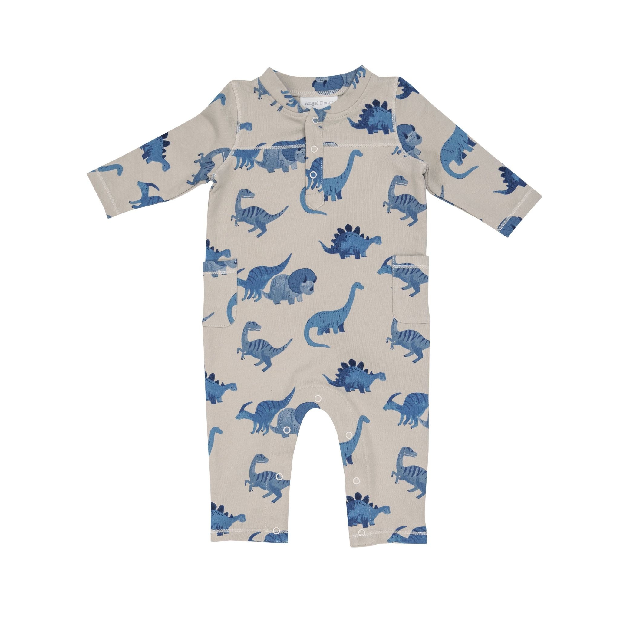 Angel Dear Dino French Terry Romper