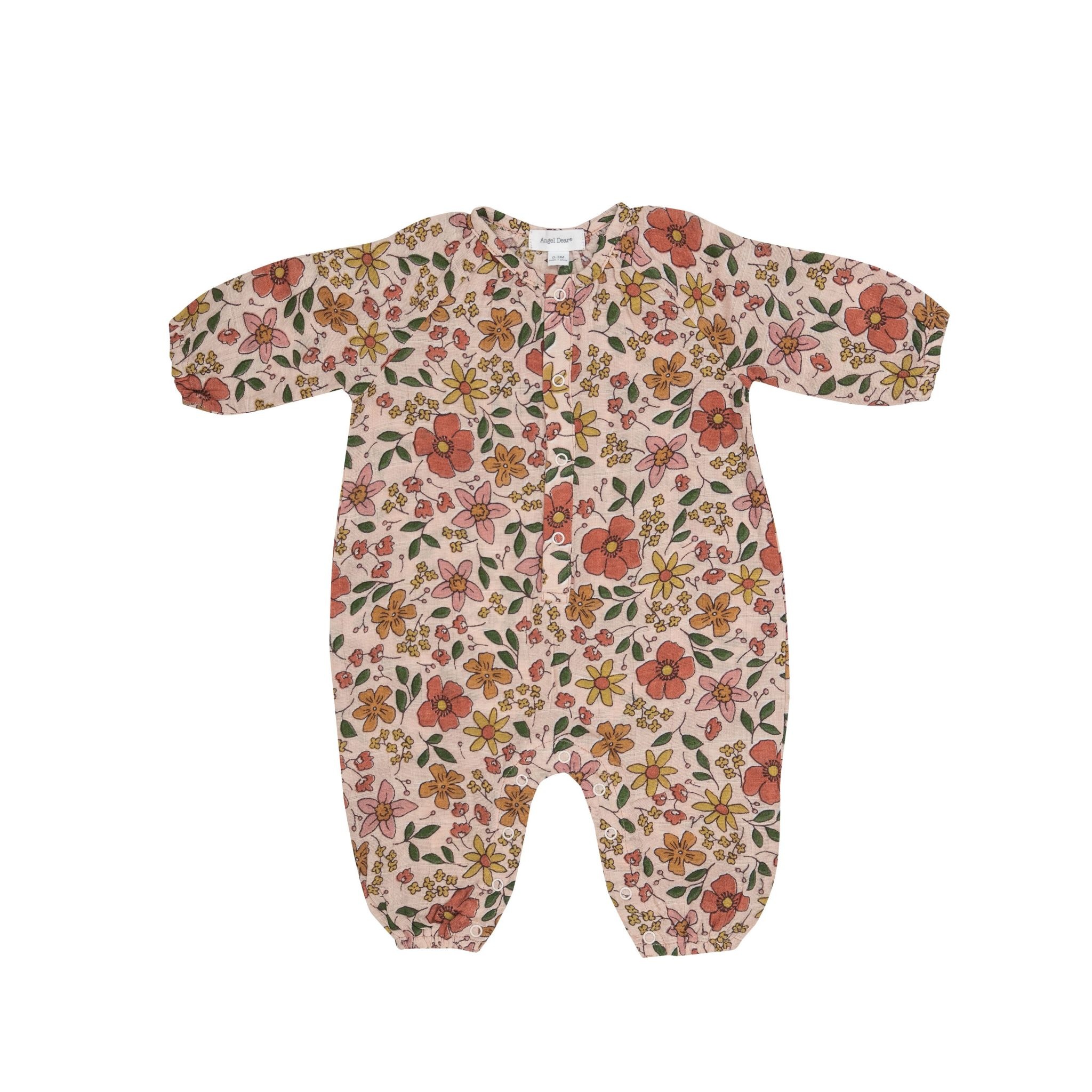 Angel Dear Angel Dear Poppies and Starflowers Peasant Romper